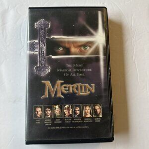 MERLIN VHS Helena BONHAM CARTER Sam Neill Rutger Hauer Martin Short